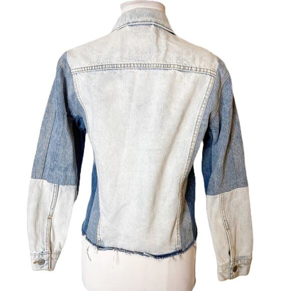 Levi’s premium Two-Tone Denim Jacket sz XS - Picture 8 of 8